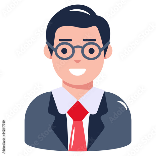 An administrator flat icon, premium download 