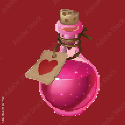 potion pixel art retro design