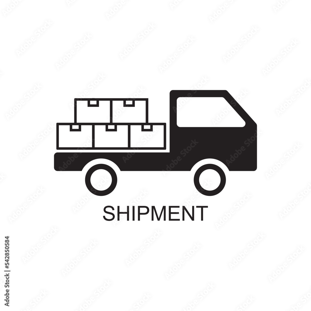 shipment icon , courier icon vector
