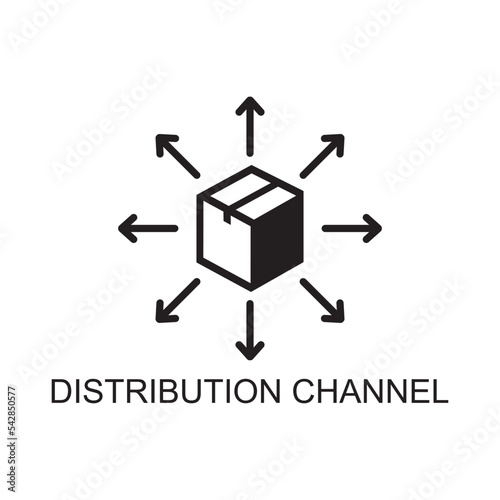 distribution channel icon , delivery icon