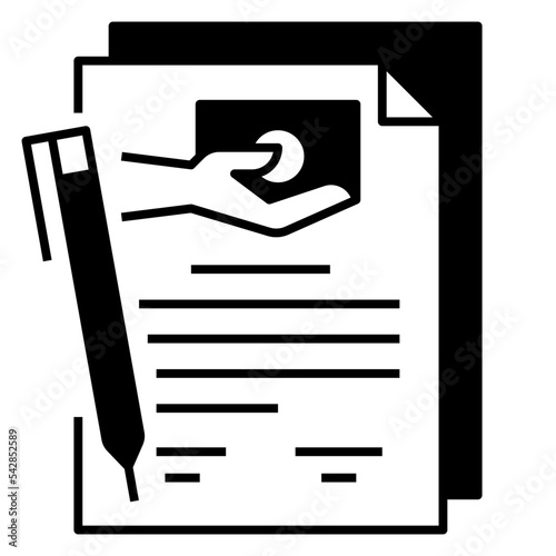 loan agreement icon