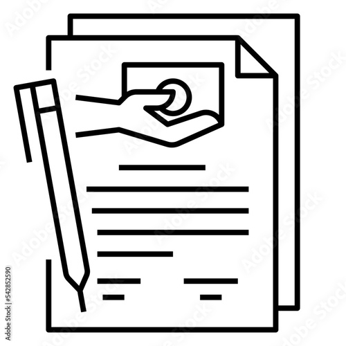 loan agreement icon