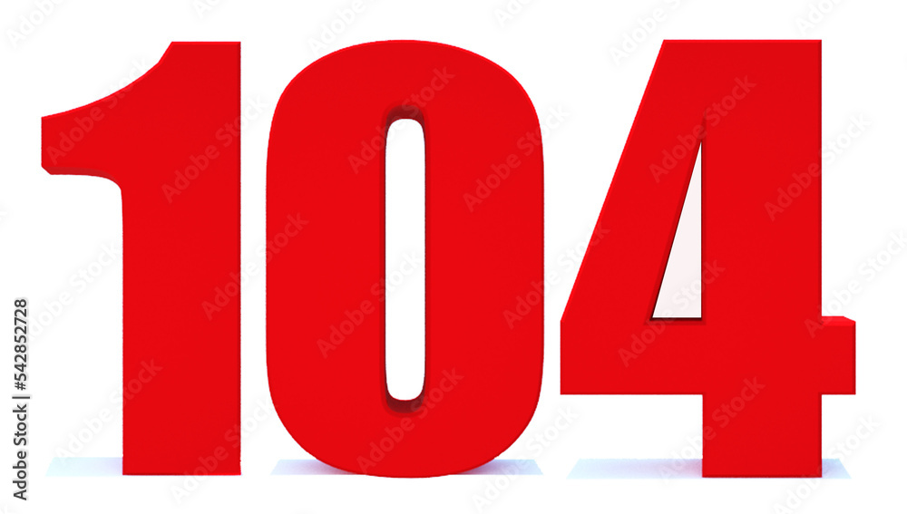 104 number 104 number