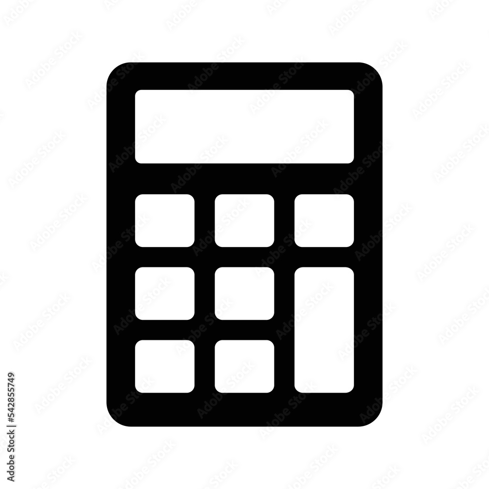 calculator icon vector design template in white background calculator icon vector design template in white background