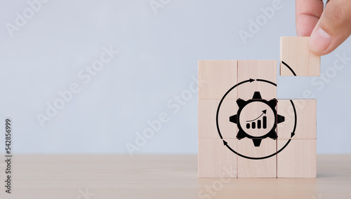 Slika na platnu Business continuous improvement concept