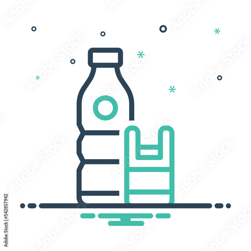 Mix icon for plastics