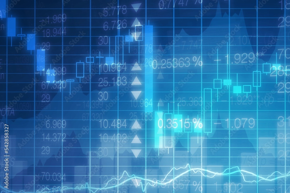 Business chart with a line graph illustrations Business chart with a line graph illustrations