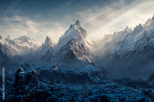 Snowy mountains