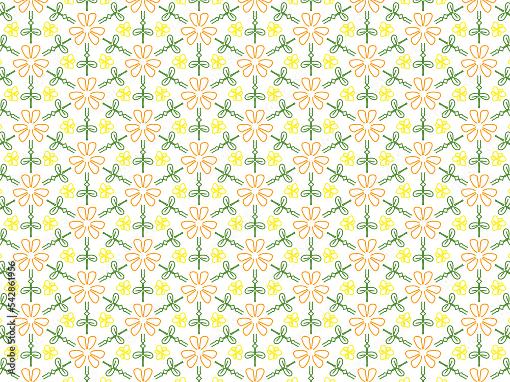 Abstract background pattern seamless flowers