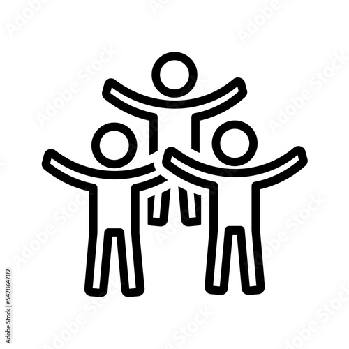 Black icon for Group of people