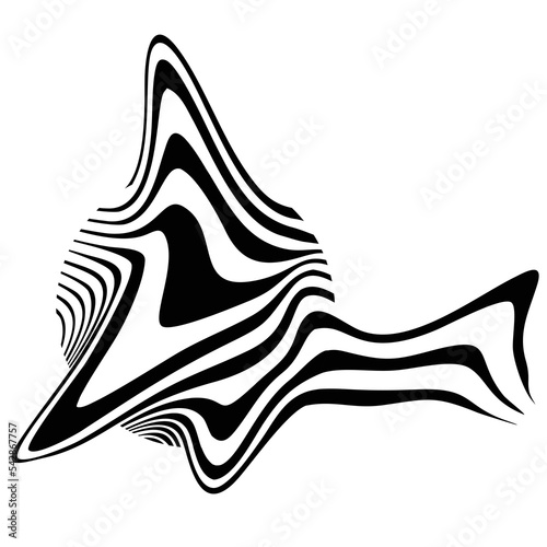Abstract icon, wavy round s...