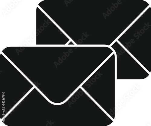 Mail support icon simple vector. Office service. Online call