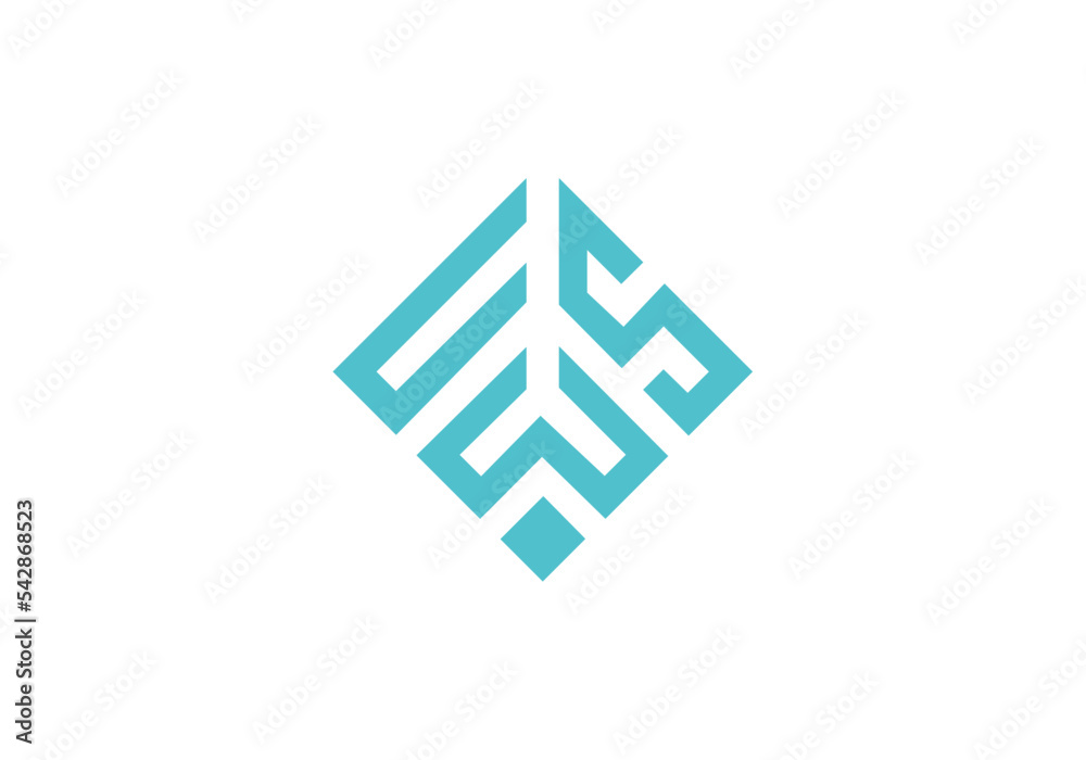 logo letter DWS vector initial company icon business logo vector logo letter DWS vector initial company icon business logo vector