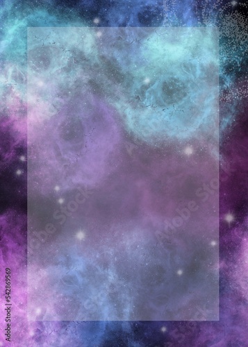 Abstract with space.Beautiful bright space objects.Planets and comets.Abstract background,wallpaper,template with space and stars.