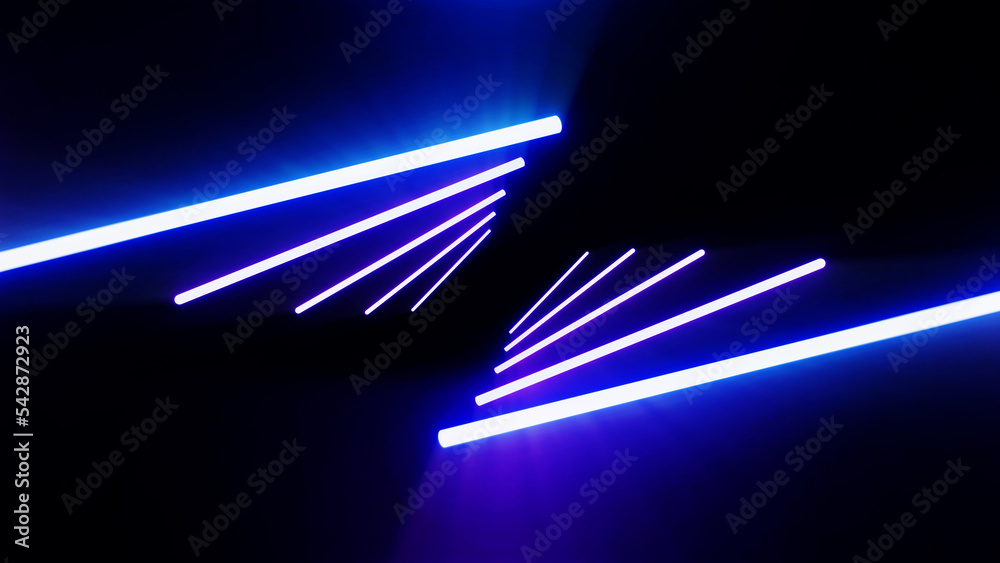 Abstract Sci-Fi retro style of the 80s. Laser neon bright background. Design for banners advertising technologies.