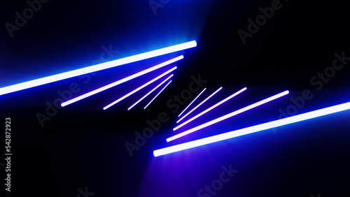 Obraz na płótnie Abstract Sci-Fi retro style of the 80s. Laser neon bright background. Design for banners advertising technologies. w salonie