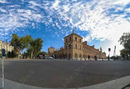 fachada del palacio de San Telmo en Sevilla, España photo