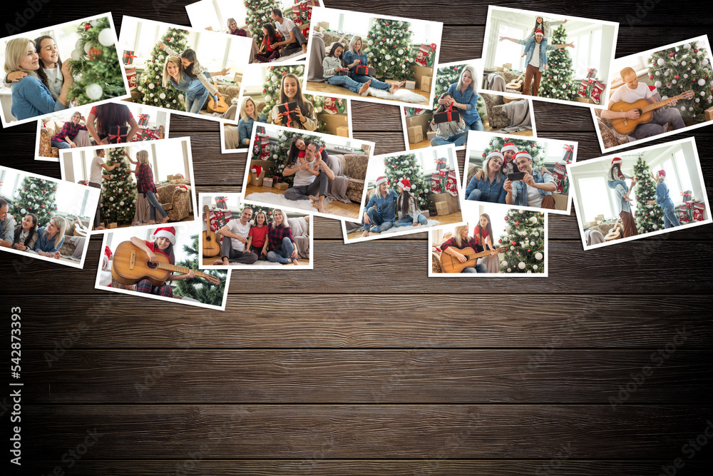 collage of different photos of christmas decoration.