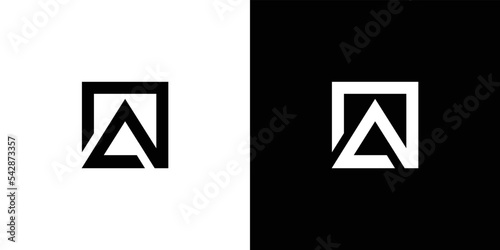 Modern and strong letter A initials logo design