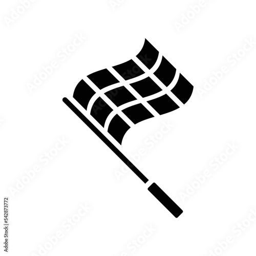 linesman referee flag soccer icon design vector template