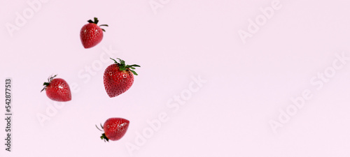 strawberries in the air 3d illustration © Ouzhan