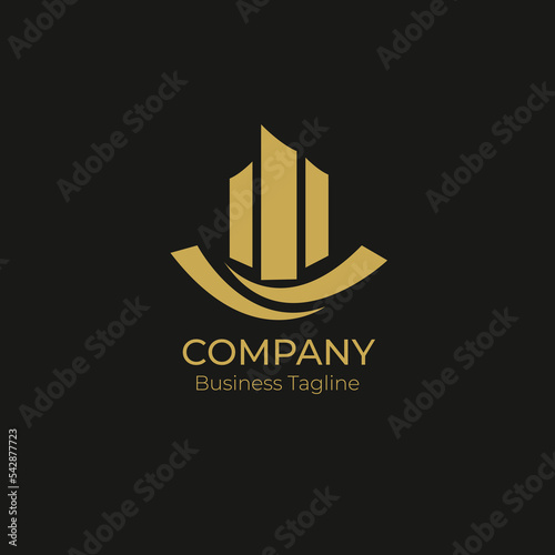 Logo Company Business Black Gold