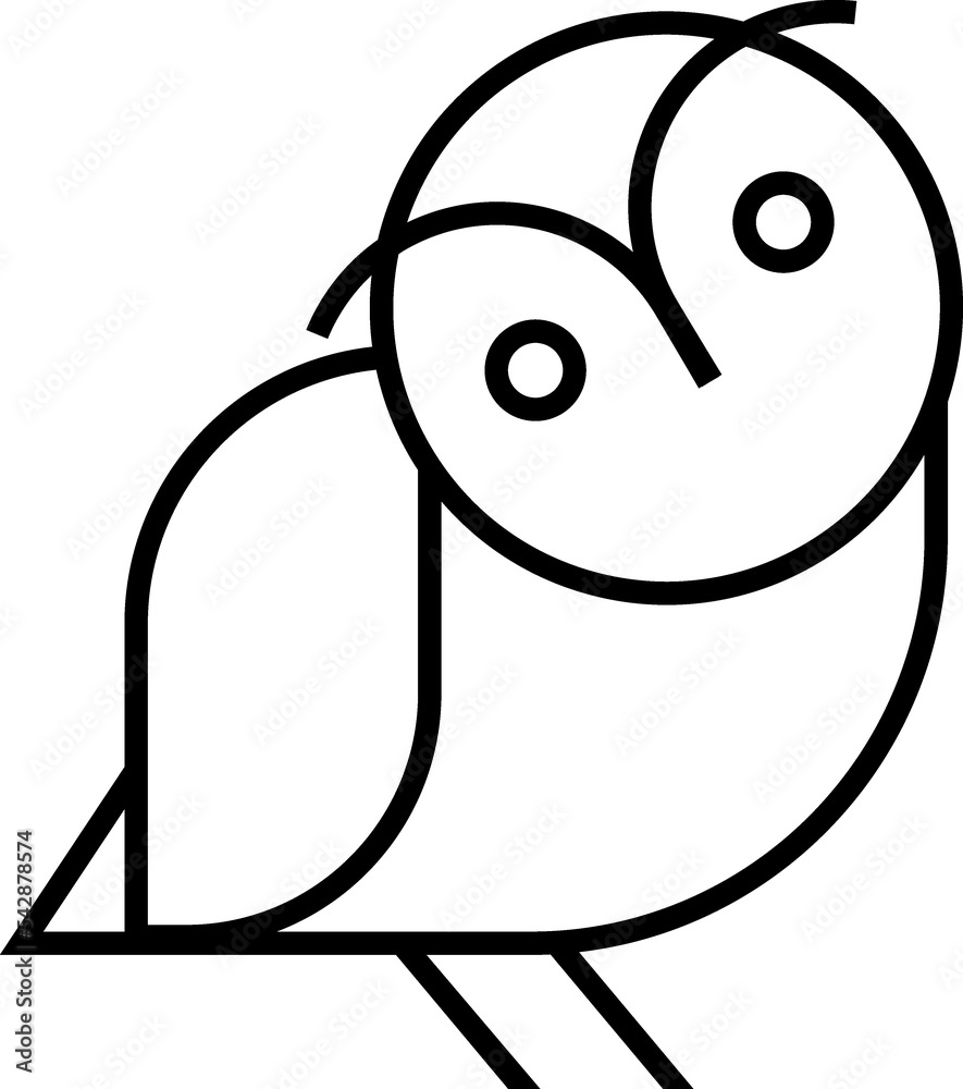 Owl bird line icon Owl bird line icon