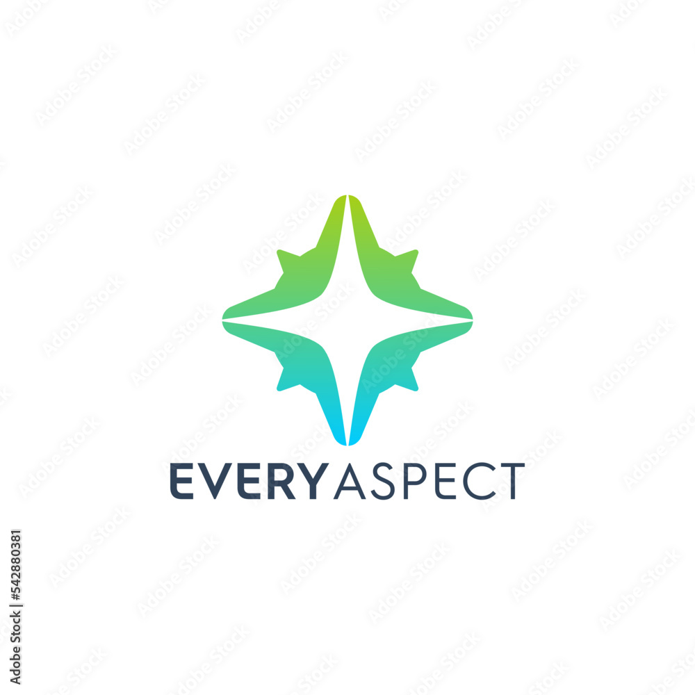 Obraz premium abstract star logo design templates