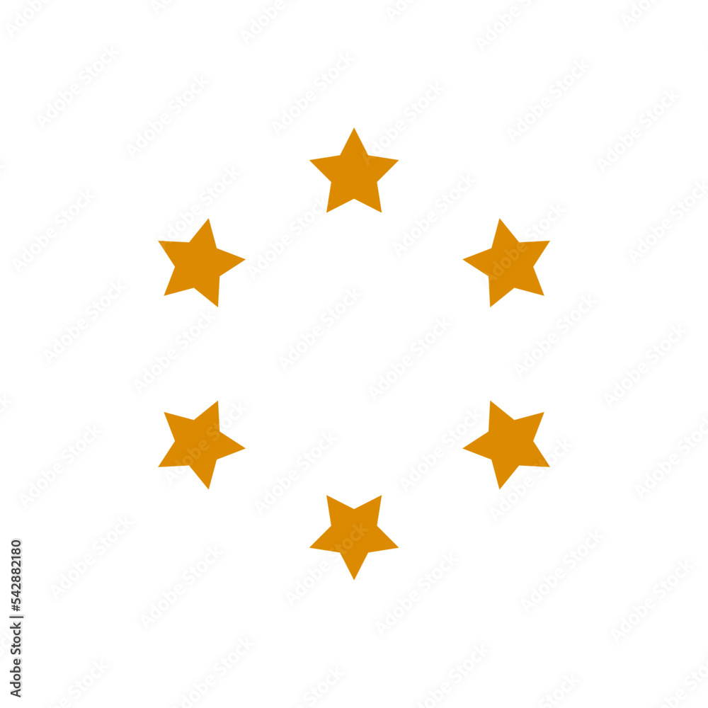 simple circular star icon on white background simple circular star icon on white background