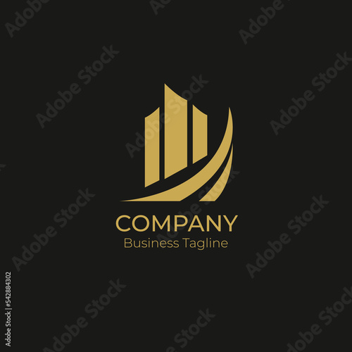 Logo Company Business Black Gold