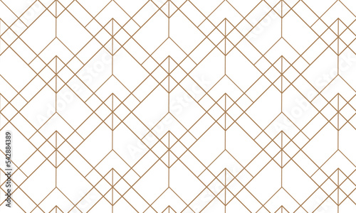 Background pattern seamless geometric line abstract gold luxury color vector.	

