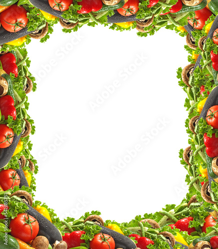 Frame of vegetables