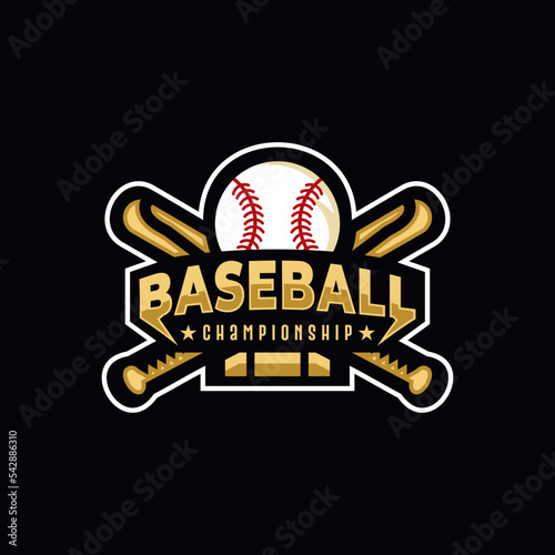 Baseball vector logo design template