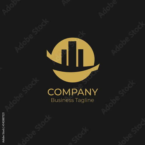 Logo Company Business Black Gold