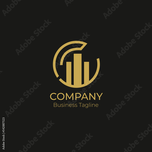 Logo Company Business Black Gold