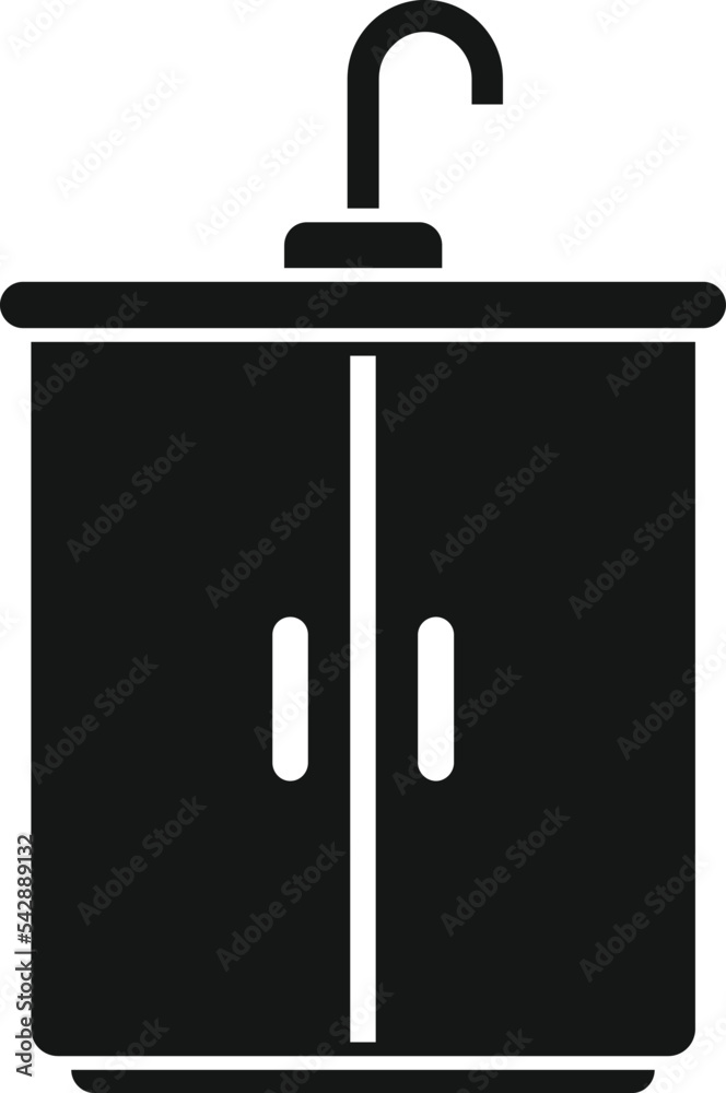 Kitchen water tap icon simple vector. Interior room. Room furniture Kitchen water tap icon simple vector. Interior room. Room furniture