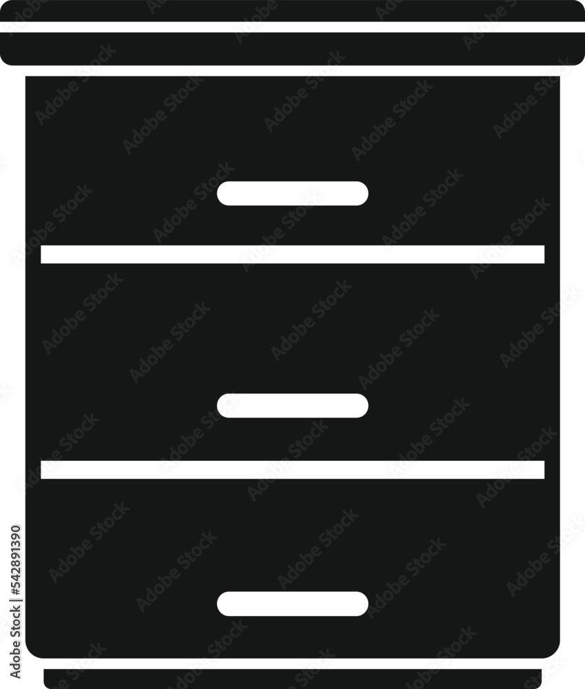Drawer icon simple vector. Interior design. Cook stove Drawer icon simple vector. Interior design. Cook stove