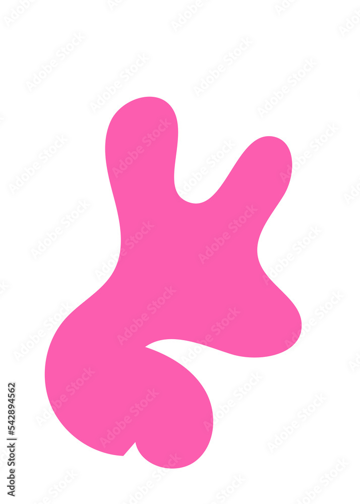 Abstract Blob Pink Shapes Abstract Blob Pink Shapes