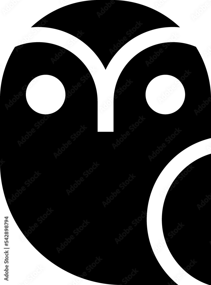 Owl glyph symbol