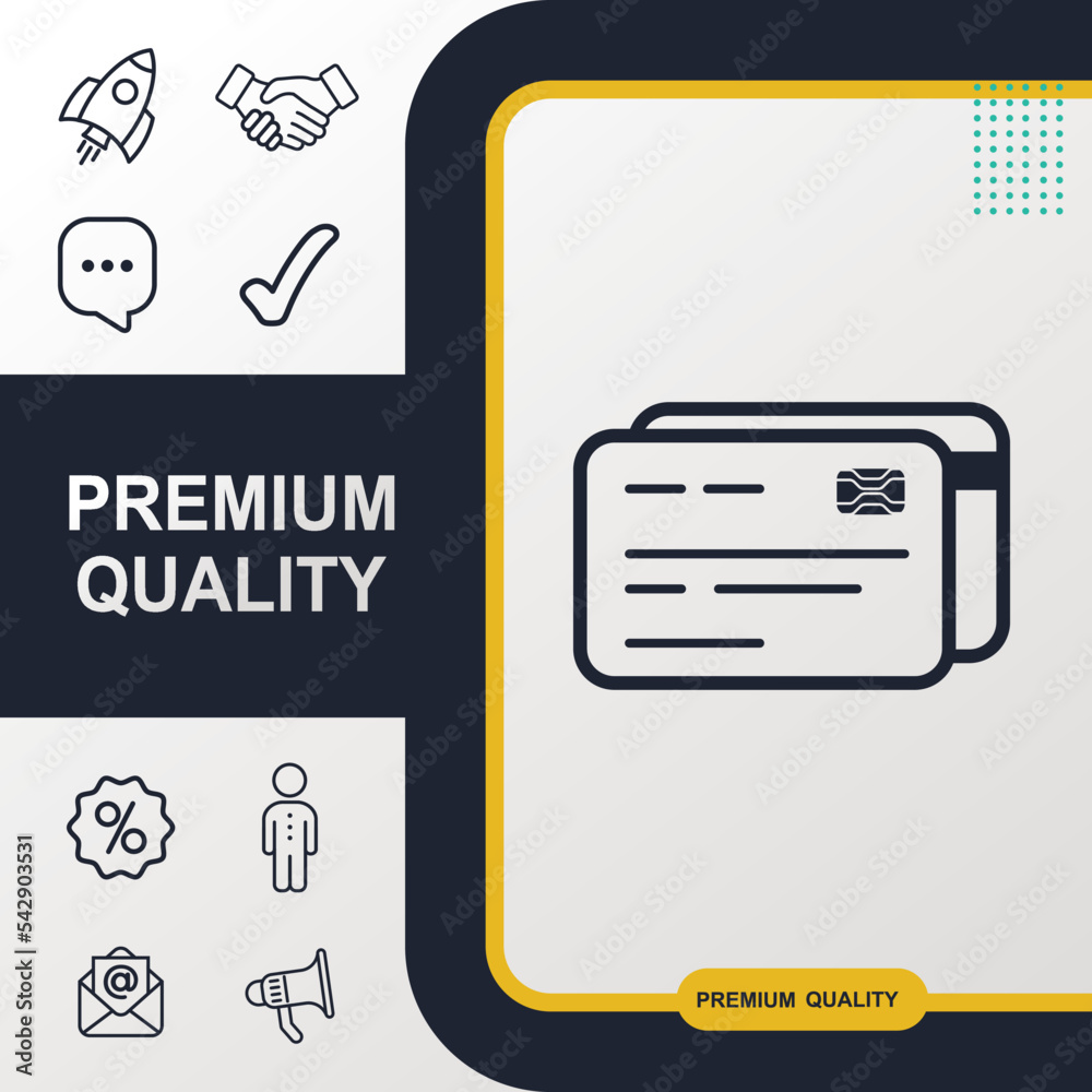 Credit card icon graphic element. Modern design. Credit card icon graphic element. Modern design.