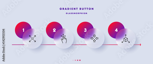 Full screen arrows set icon. Zoom in, zoom out, scale, hand, touch control, minimize, maximize, vr, virtual reality, metaverse. Technology concept. Glassmorphism style