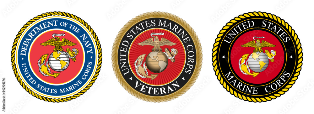 Vetor de Vector seal of the United States Department of the Navy USMC ...