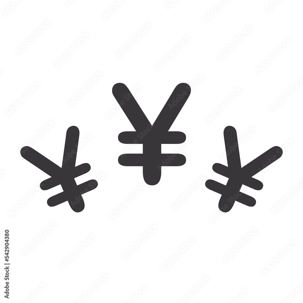Fototapeta premium Yen symbol icon. vector illustration
