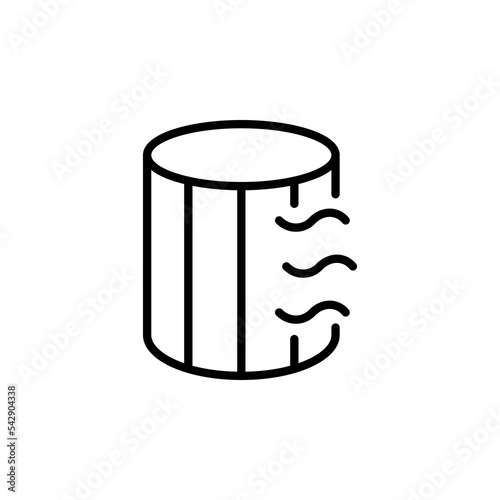 Air filtration line icon. Air conditioning, fresh air, filter, , climate control, fan, blades, virus, smart home, cleaning, thermometer, warm. Vector line icon