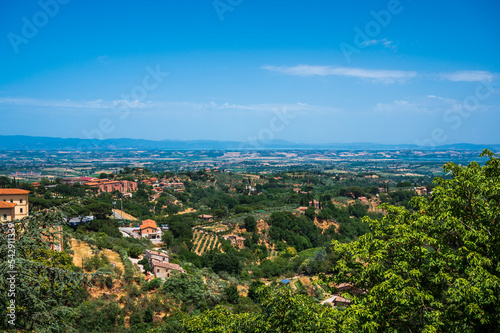 Canvas Print Montepulciano and the Val D'Orcia. Magical Tuscany.
