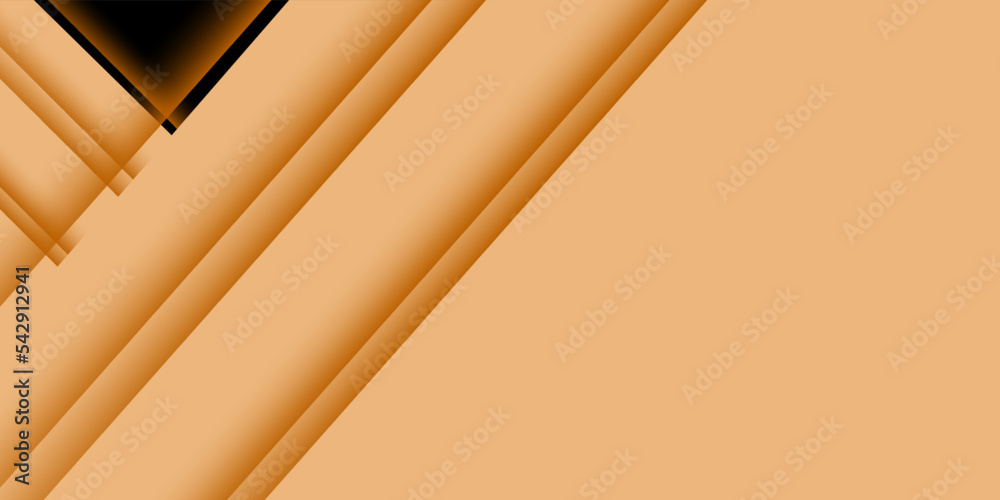 Obraz premium Light brown and black minimal gradient abstract background.
