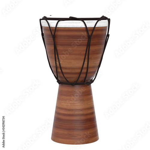 3d rendering illustration of a djembe bongo drum
