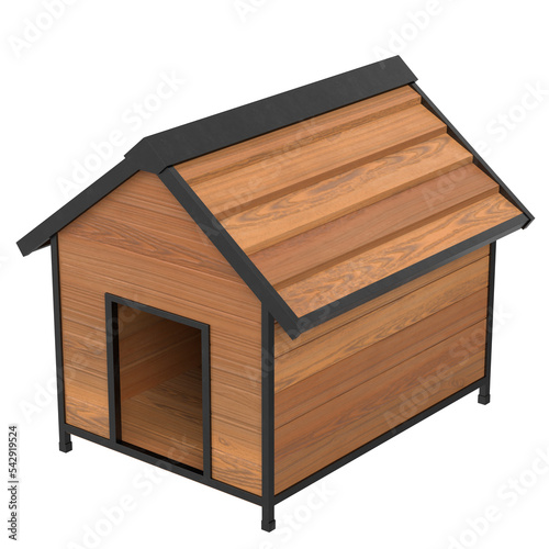 Fototapeta Naklejka Na Ścianę i Meble -  3d rendering illustration of a doghouse
