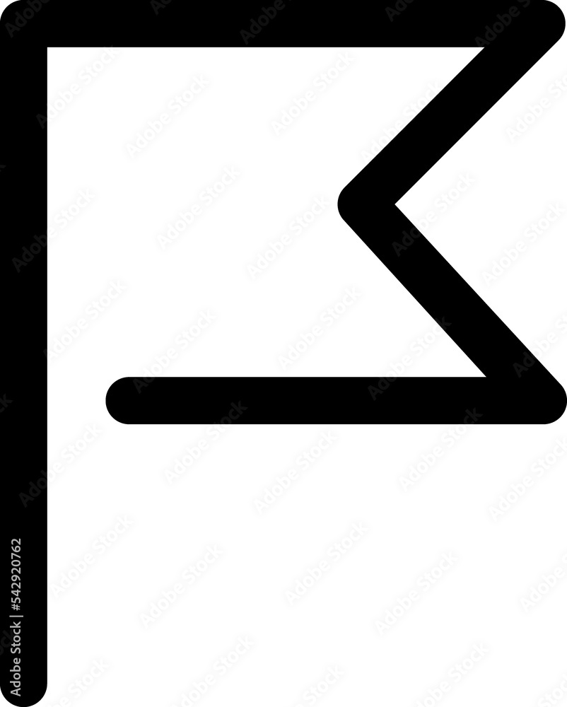 flag vector outline sign flag vector outline sign