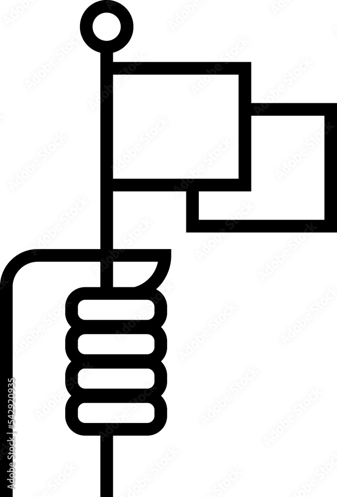 flag vector outline sign flag vector outline sign